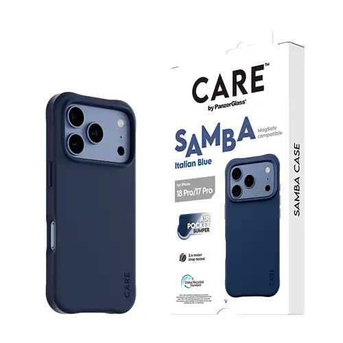 CARE by ® Samba Case Italian Blue w. MagSafe iPhone 18 Pro | 17 Pro funda para teléfono móvil Azul - Imagen 6