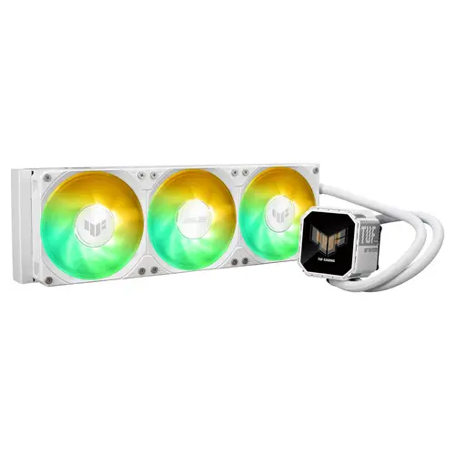 TUF Gaming LC III 360 ARGB LCD White Edition Procesador Sistema de refrigeración líquida todo en uno 12 cm Blanco 1 pieza(s) - Imagen 1