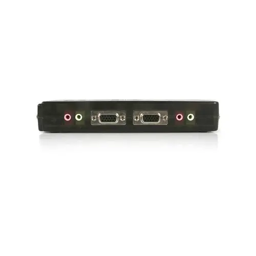 Juego de Conmutador Switch KVM 4 Puertos Vídeo VGA USB 2.0 con Cables y Audio - Imagen 2