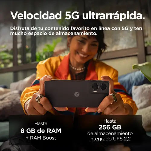 moto g35 5G 17,1 cm (6.72") SIM doble Android 14 USB Tipo C 4 GB 128 GB 5000 mAh Negro - Imagen 8