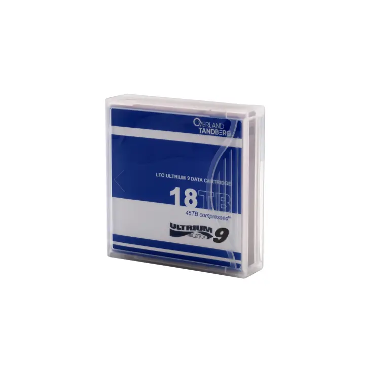 TANDBERG LTO-9 DATA CARTRIDGE 18/45TB UNLABELED WITH CASE 1PCS Ci..
