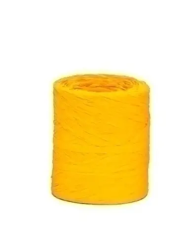 CINTA REGALO RAFIA R.200 m.4 mm AMARILLO