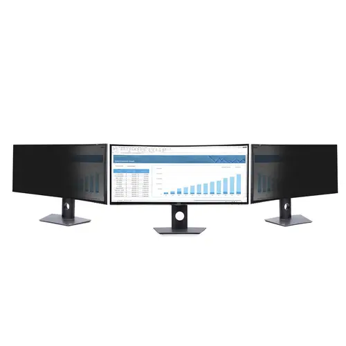 Filtro de Privacidad para Monitor Dell P3424WE Curvo Ultrawide 21:9 - de Doble Cara - Protector de Pantalla para Ordenador - TAA - Imagen 2