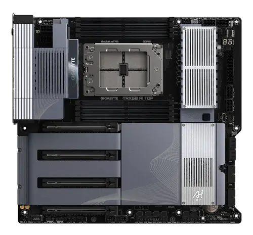 TRX50 AI TOP-2B Placa Base  Procesadores AMD Ryzen Threadripper PRO 7000, VRM digital de 16+8+4 fases, hasta 5200 MHz DDR5, 4 x M.2 PCIe 5.0, Wi-Fi 7, LAN 10 GbE, USB 4 - Imagen 2