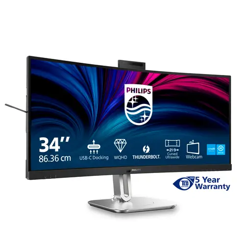 6000 series 34B2U6603CH/00 pantalla para PC 86,4 cm (34") 3440 x 1440 Pixeles Wide Quad HD LCD Gris - Imagen 2