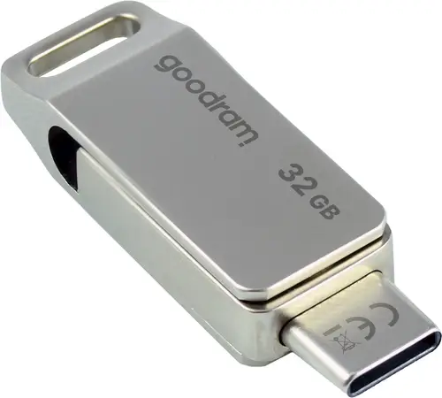 ODA3 unidad flash USB 32 GB USB Type-A / USB Type-C 3.2 Gen 1 (3.1 Gen 1) Plata - Imagen 2