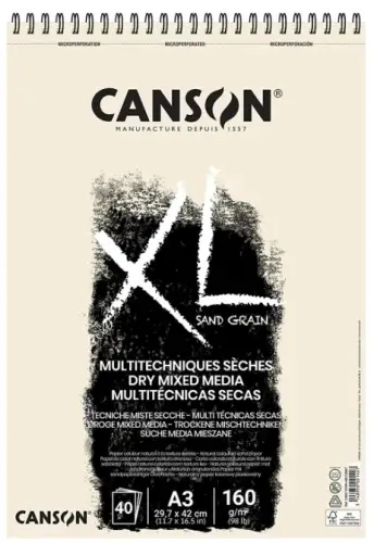 BLOCK DIB.CANSON XL SAND 160g (esp) A3 - Pack de 5 unidades