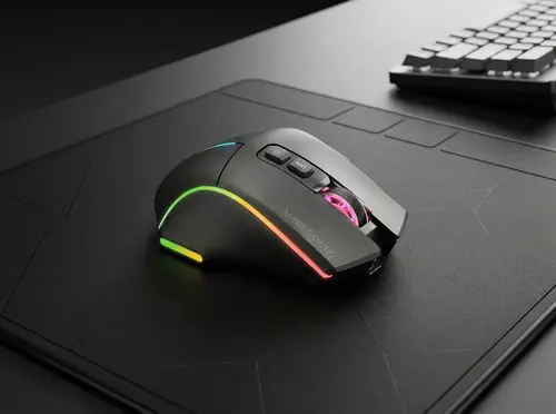 MMWVECTOR ratón Juego mano derecha RF Wireless + Bluetooth + USB Type-A Óptico 12000 DPI - Imagen 11