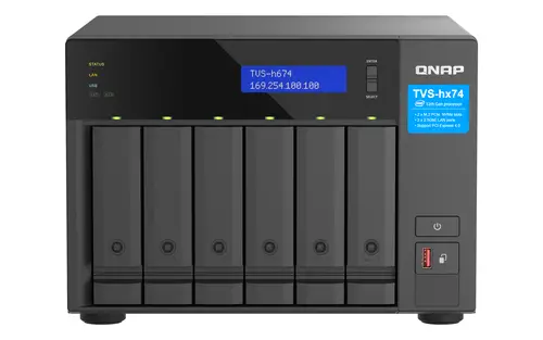 TVS-H674 NAS Torre Intel® Core i5 i5-12400 32 GB DDR4 0 TB QuTS hero Negro - Imagen 1