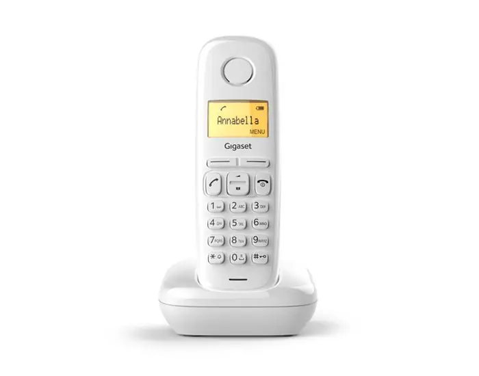 A170 Teléfono DECT Blanco Identificador de llamadas