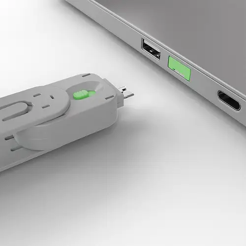 40451 bloqueador de puerto Bloqueador de puerto + clave USB tipo A Verde Acrilonitrilo butadieno estireno (ABS) 5 pieza(s) - Imagen 4