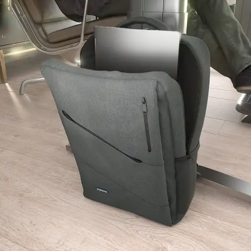 Mochila urbana y de oficina para portatil 15,6, Gris - Imagen 5