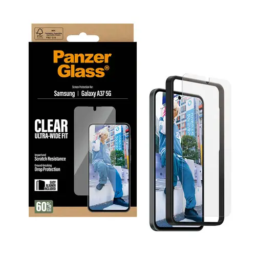® Screen Protector Samsung Galaxy A37 5G | Ultra-Wide Fit w. EasyAligner Protector de pantalla 1 pieza(s) - Imagen 5
