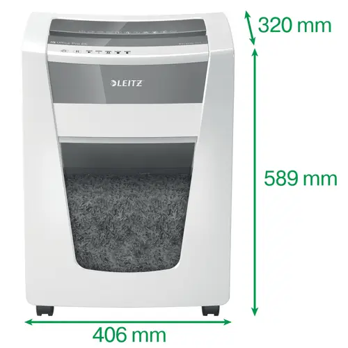 80050000 triturador de papel Microcorte 23 cm Blanco - Imagen 3