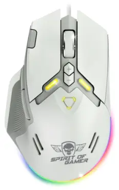 ELITE M60 ARTIC ratón Juego mano derecha USB Tipo C Óptico 20000 DPI