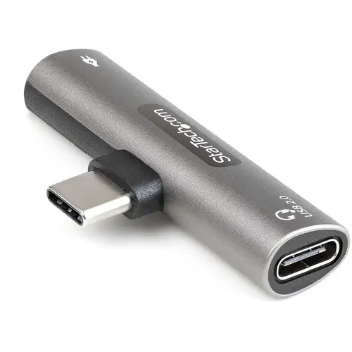 Adaptador de Audio y Carga USB-C - Adaptador de Audio USB Tipo C con USB-C para Auriculares con Micrófono y Pass Through de 60W USBC para Cargador - Imagen 4