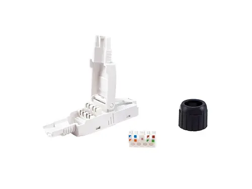 121161 conector RJ-45 Negro, Blanco - Imagen 2