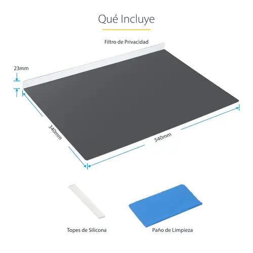 Filtro de Privacidad 16:10 para Monitor de 24" - Colgante - Protector Acrílico de Pantalla - Ángulo de Visión de +/- 30° - Brillante - Imagen 15