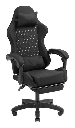 SILLA GAMER MARS GAMING MGCXFGRB NEGRA RECLINABLE REPOSABRAZOS AJUSTABLE REPOSAPIES COJINES ACABADO TEXTIL - Imagen 3