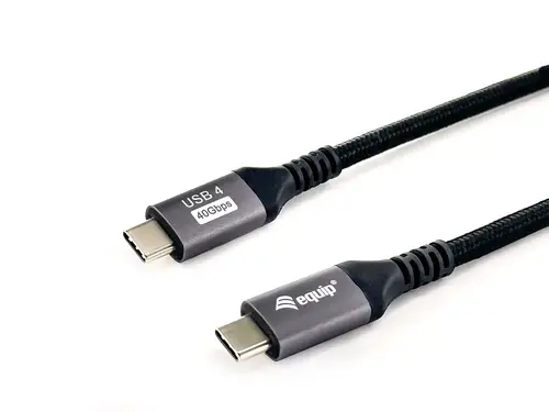 128383 Cable USB 4 Gen 3 C a C, M/M, 2,0m, PD3.1 240W, 8K/60Hz, 40Gbps, Negro - Imagen 2