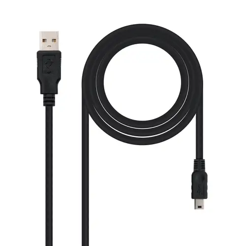 10.01.0403 cable USB USB 2.0 3 m USB A Mini-USB B Negro - Imagen 1