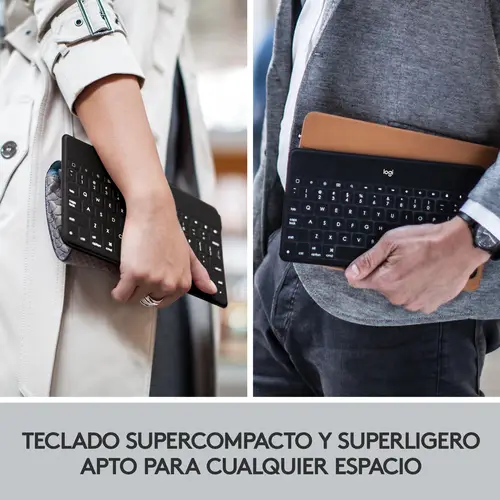 920-010044 teclado para móvil QWERTY Español Bluetooth Azul, Naranja - Imagen 8