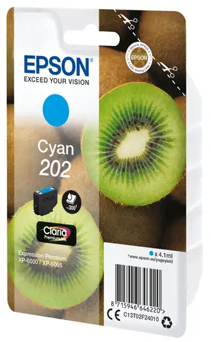 Kiwi Singlepack Cyan 202 Claria Premium Ink - Imagen 2