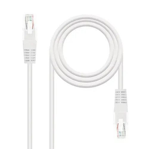 CABLE RED LATIGUILLO RJ45 CAT.5E UTP AWG24, BLANCO, 2.0 M - Imagen 1
