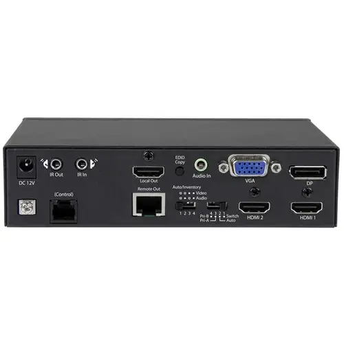 Alargador HDBaseT DisplayPort, VGA y HDMI con Conmutador Incorporado - 4K - Extensor HDMI por Cable UTP Cat5 o Cat6 - Imagen 3