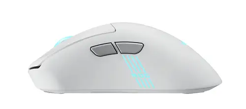 ROG Keris II Origin WHT ratón Juego mano derecha RF Wireless + Bluetooth + USB Type-A Óptico 42000 DPI - Imagen 3
