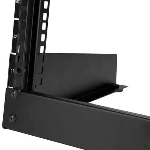 Rack de Sobremesa de 8U de 2 Columnas - Armario Rack de Servidores con Marco Abierto - Imagen 5