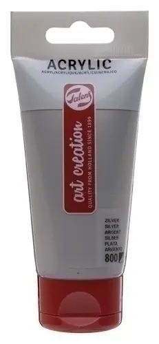 PINTURA ACRIL.TALENS 75 ml PLATA - Pack de 3 unidades