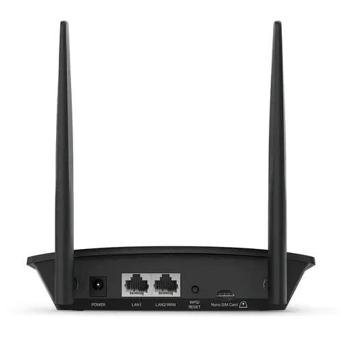 TL-MR100 router inalámbrico Ethernet rápido Banda única (2,4 GHz) 4G Negro - Imagen 3
