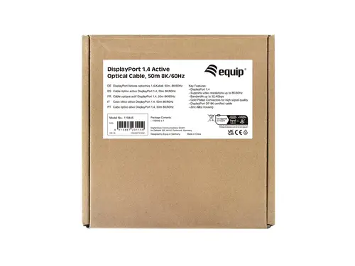 119445 Cable óptico activo DisplayPort 1.4, 50 m, 8K/60 Hz - Imagen 6
