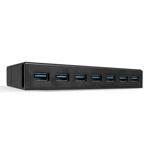 43228 hub de interfaz USB 3.2 Gen 1 (3.1 Gen 1) Type-A 5000 Mbit/s Negro - Imagen 1