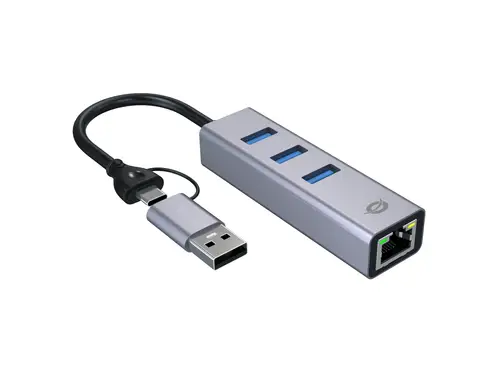 ABBY25G base para portátil y replicador de puertos Alámbrico USB 3.2 Gen 1 (3.1 Gen 1) Type-A + Type-C Gris - Imagen 2