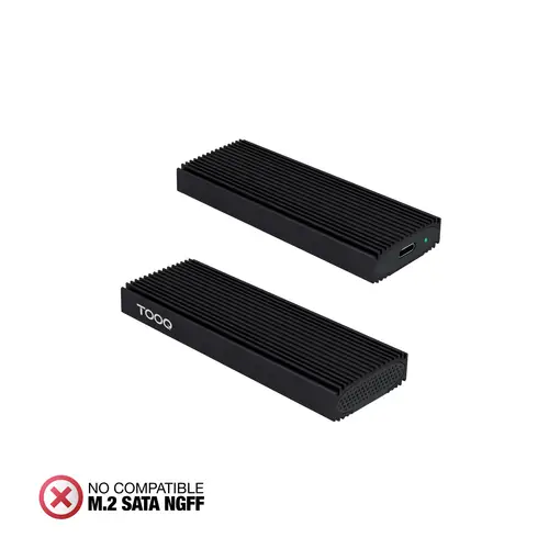 Caja Externa para SSD M.2 NVMe PICe, Negra - Imagen 2