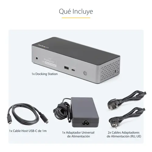 Mini Docking Station USB-C - Replicador de Puertos para 4 Monitores DisplayPort y HDMI 4K 60Hz - con PD de 100W - Hub Ladrón USB con 3x USB-A y 1x USBC, Red Ethernet, Audio - Imagen 14