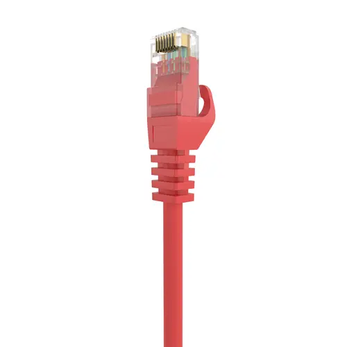 Cable de Red Latiguillo RJ45 LSZH Cat.6A 500 Mhz UTP AWG24, Rojo, 1.0M - Imagen 3
