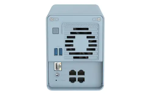 QMiroPlus-201W NAS Escritorio Intel® Celeron® J4125 4 GB DDR4 0 TB QNAP Turbo System Azul - Imagen 5