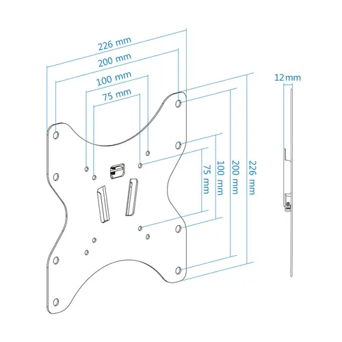 LP1242F-B TV mount 106,7 cm (42") Negro - Imagen 7