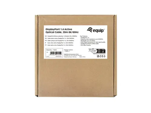 119442 Cable óptico activo DisplayPort 1.4, 20 m, 8K/60 Hz - Imagen 6