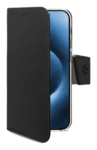 WALLY1079 funda para teléfono móvil 16 cm (6.3") Funda cartera Negro - Imagen 1