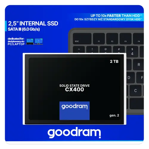 CX400 SSDPR-CX400-02T-G2 2,05 TB 2.5" Serial ATA III 3D NAND - Imagen 6