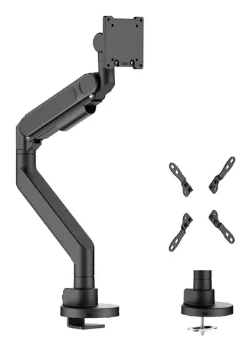 Soporte de mesa pro contrapeso giratorio e inclinable para monitor/TV 27kg (3 pivotes, 1 brazo) de 24-57, Negro - Imagen 1