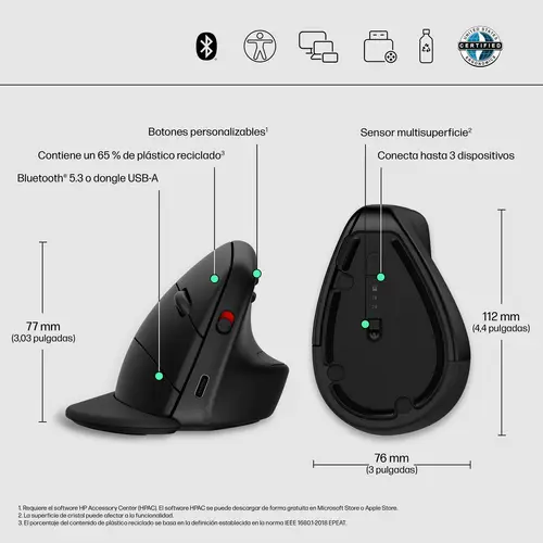 Ratón inalámbrico ergonómico 920 - Imagen 4