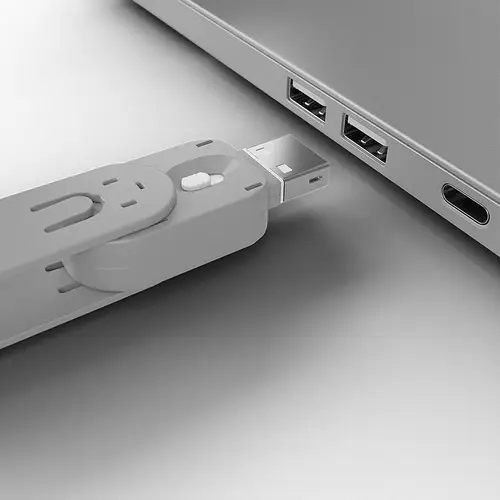 40454 bloqueador de puerto Bloqueador de puerto + clave USB tipo A Blanco Acrilonitrilo butadieno estireno (ABS) 5 pieza(s) - Imagen 3