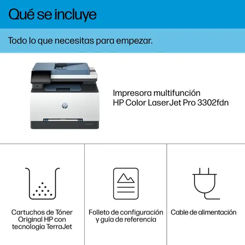 Color LaserJet Pro Impresora multifunción 3302fdn - Imagen 8