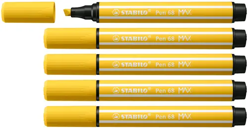 Pen 68 MAX rotulador Amarillo 5 pieza(s) - Imagen 1