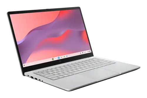 Chromebook CM14 CL1405CM4A-MW0194 - Ordenador Portátil 14" Full HD (MediaTek Kompanio 540, 8GB RAM, 128GB eMMC, ARM Mali-G57 MC2, ChromeOS) Gris Puro - Teclado QWERTY español - Imagen 2